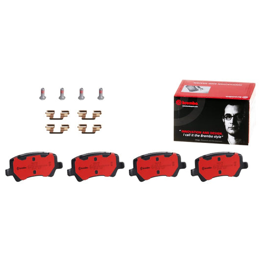 BREMBO P86021N Brembo P86021N Premium Ceramic Rear Disc Brake Pad Set LAND ROVER/VOLVO OE# LR043714