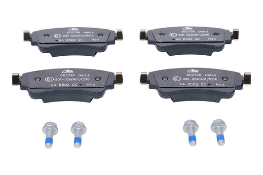 ATE 602796 ATE Original Semi-Metallic Rear Disc Brake Pad Set 602796 for Audi