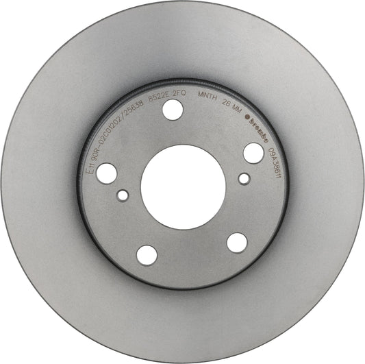 BREMBO 09A38611C02 Brembo 09.A386.11 UV Coated vented Front Brake Rotor LEXUS/TOYOTA OE# 4351233041